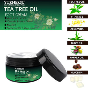 Crema per Piedi a Base di Glicerina con Olio di Tea Tree e Aloe Vera, Vitamina E per Idratazione e Rimozione della Pelle Morta, Cura dei Talloni Secchi e Screpolati - Product Image 6