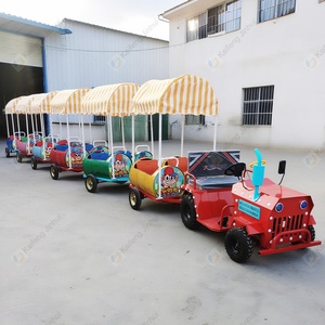 Terrain de jeux extérieur 200cc puissant parc d'attractions pour enfants <span class=keywords><strong>Train</strong></span> sans rail - Product Image 4