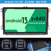 Autoradio Android 13.0 OLED pour VW Golf/Passat/Jetta/Polo//Skoda Octavia 2G+64G CarPlay sans fil Android Auto GPS MP3