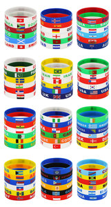 Bracelets en silicone drapeau national pour événements de football en Amérique du Nord 2026 – Collection pour fans - Product Image 6