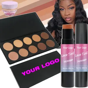 New Hot Custom Lace Tint Concealer Cover Up Sweatproof 10 Shades Wig Knots Dyeing Palette