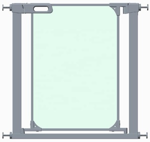 Barrière de sécurité pour bébé en plastique et fer à fermeture automatique, à fixation par pression, avec porte pour animaux domestiques, pour escaliers et couloirs, clôture de sécurité pour enfants - Product Image 4
