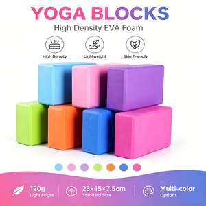 <span class=keywords><strong>Bloc</strong></span> <span class=keywords><strong>de</strong></span> yoga EVA 22,5x15x7,5 cm (9x6x3 pouces) en <span class=keywords><strong>mousse</strong></span> haute densité antidérapante, brique <span class=keywords><strong>de</strong></span> yoga et <span class=keywords><strong>de</strong></span> Pilates, logo personnalisé, fabricant en gros - Product Image 1