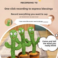 Cactus en peluche dansant, jouet interactif qui parle, chante, danse et s'agit