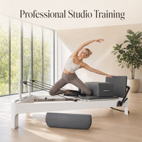 Cama Deslizante de Cinco Piezas para Ejercicios de Yoga y Fisicoculturismo, Cama de Madera para Pilates Reformer