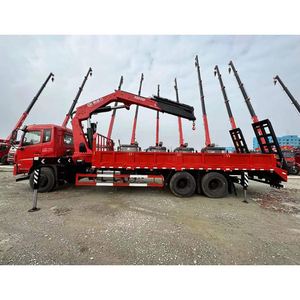 Camion grue à bras articulé Dongfeng K5 6x4 de 12 tonnes à 4 sections avec échelle hydraulique, véhicule de transport de machines d'ingénierie - Product Image 5
