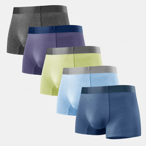 Calzoncillos bóxer de diseñador para hombre, gran oferta con logotipo personalizado, calzoncillos y Bóxers transpirables sin costuras para hombre - Product Image 4