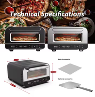 Oem promotionnel bas prix Convection 450 degrés maison 220v four à pizza électrique