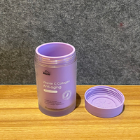 RTCO Bouteilles personnalisées en PETG de qualité alimentaire à double compartiment, 150 ml (5 oz), transparentes avec capsules givrées, pour 30, 60 ou 90 capsules de suppléments ou de bonbons gélifiés