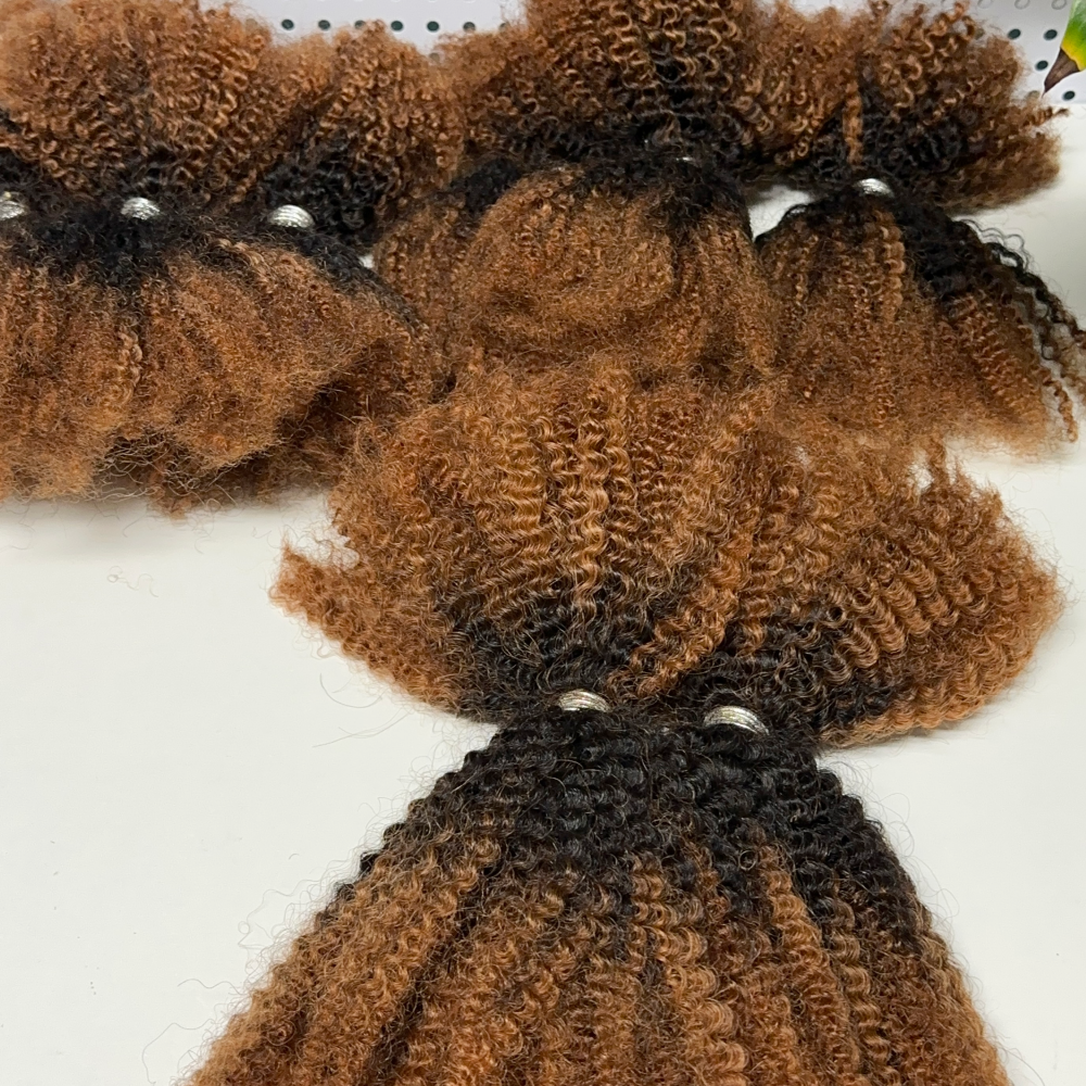 KAMA Braiding Human Hair Bulk 30/natural/30# Color 16Inch 4C 50g Afro Curly Kinky Bulk Human Hair for Braids & Twist Detail Section 2