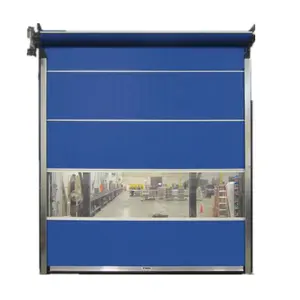 Industrial Plastic Roller Shutter Door Pakistan Rapid Coiling PVC High Speed Roll Up Door