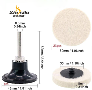 Tampone di Lucidatura in Feltro di Lana a Cambio Rapido da 2 Pollici 50mm per Vetro, <span class=keywords><strong>Ceramica</strong></span> e Acciaio Inossidabile - Product Image 4