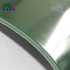 Bande transporteuse en PVC 9.0 verte, robuste, de type anneau, pour usage industriel - Product Image 1