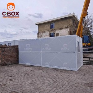 บ้านสำเร็จรูปแบบพับได้ Cbox ติดตั้งง่าย สำหรับแคมป์คนงาน หอพักสำเร็จรูป สำนักงานเคลื่อนที่สำหรับงานเหมือง - Product Image 1