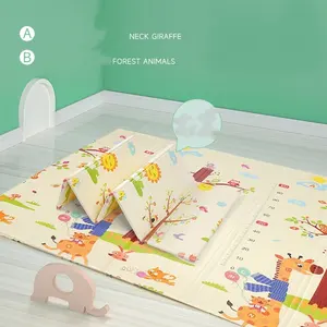 방수 내구성 XPE 매트 접이식 뒤집을 매트 무독성 플레이 매트 접을 수있는 아기 놀이 패드