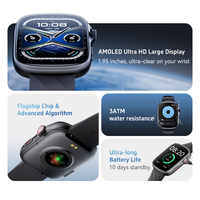 Montre connectée Starmax WATCH 4, écran AMOLED, surveillance du sommeil 24h/24, fréquence cardiaque/oxygène sanguin, analyse du sommeil, forme carrée