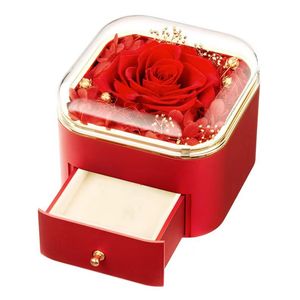 UIONEN Rosa Preservada Morada en Caja de Regalo de Cobre, Collar con Proyección de Corazón en 100 Idiomas Te Amo, Tarjeta con Texto Personalizado, Romántico - Product Image 6