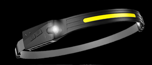 최고의 90도 회전 가능한 헤드 COB LED 헤드램프 방수 충전식 손전등 강력한 LED 헤드램프 - Product Image 3