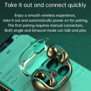 Nhà Máy Bán sỉ M8 mở tai earclip không dây Earbuds điều khiển cảm ứng TWS EA rclip Tai nghe xương dẫn trên tai tai nghe - Product Image 3