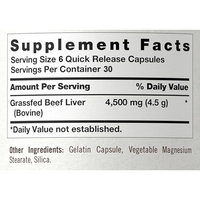 Rosebest Vente en Gros OEM Marque Privée HALAL Capsules de Foie de Bœuf Nourri à l'Herbe 4500mg Supplément de Foie Bovin Élevé en Pâturage pour Femmes