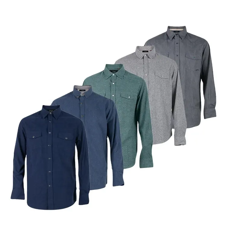 Camisas casuales de franela para hombre, diseño personalizado, alta calidad