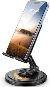 Cell Phone <b>Stand</b> for Desk Sturdy Phone Holder Foldable Adjustable <b>Desktop</b> Phone <b>Stand</b> Office Gaming Desk - Product Image 2