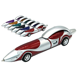 Stylo bille en forme de voiture de course avec impression de logo personnalisé pour les fournitures de fête pour enfants, stylos promotionnels originaux pour les événements professionnels - Product Image 1