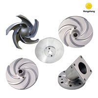 Composants métalliques OEM pour turbine de pompe en fonte d'investissement, en acier inoxydable et en acier au carbone