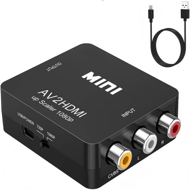 AV to for Mini HD Video Converter White Box