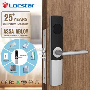 Locstar सुरक्षा दरवाजा पासवर्ड कोड कार्ड बिना चाबी TTlock होटल अपार्टमेंट स्मार्ट चूल ताला