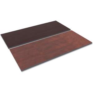 Plateau de table rectangulaire réversible en stratifié Alera 71,5 x 29,5 Cerisier moyen/Acajou pour tables de conférence - Product Image 2