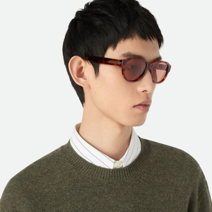 Gafas de Sol Ovaladas Retro Bottega BV, Diseño Atemporal, Ajuste Cómodo para Actividades Diarias al Aire Libre, Veneta - Product Image 2