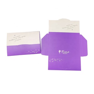 Tùy Chỉnh Phẳng Gói Giấy Phong Bì Hộp Với In Ấn - Product Image 1