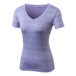 Hot Looking <b>Women</b> Gym Yoga Sports Fitness Tee Slim Jogging <b>Top</b> Blouse <b>Compression</b> T Shirt for Ladies t Shirts New Styles Custom - Product Image 2