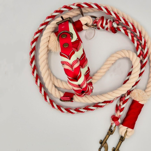 Juego de Correa y <span class=keywords><strong>collar</strong></span> de perro manos libres de PVC con logotipo en relieve personalizado, correa de cuero para cachorros, accesorios para mascotas grandes - Product Image 4