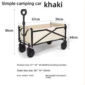 Chariot de <span class=keywords><strong>camping</strong></span> pliable multifonctionnel avec conception de regroupement Idéal pour les courses à domicile, les achats d'épicerie, la vente ambulante - Product Image 4