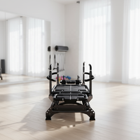 GELILAI Source Factory Appareil de Pilates Reformer en aluminium réglable et durable, capacité 180 kg