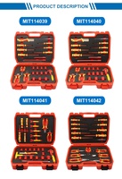 Jeu de tournevis à cliquet magnétique OEM 55 pièces, kit de tournevis multi-embouts CR-V avec poignée en PP TPR pour la réparation à domicile et le bricolage
