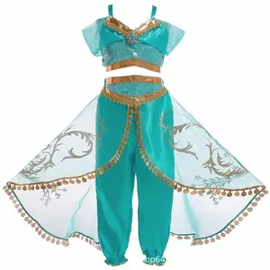 Công Chúa Hoa Nhài trang phục cô gái Arabian Sequins công chúa ăn mặc công chúa cosplay quần áo cô gái Halloween sinh nhật trang phục