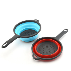 Colador Plegable de Cocina, Colador de Silicona Plegable <span class=keywords><strong>para</strong></span> Verduras, Frutas y <span class=keywords><strong>Pasta</strong></span> con Mango - Product Image 2