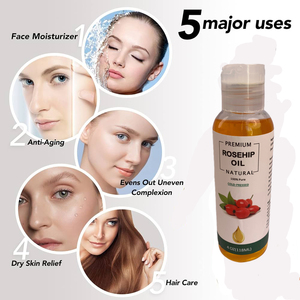 Minyak Pembawa Kecantikan 100% Murni Rosehip Castor Sweet Almond Jojoba Avocado untuk Perawatan Kulit Tubuh dan Rambut - Product Image 4