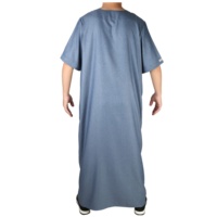 Vêtements Islamiques pour Hommes : Kandura, Kimono, Burqa, Jalabiya, Jubah, Boubou, Thobe, avec Broderies, Style Africain, pour la Prière Musulmane, à Fermeture Éclair