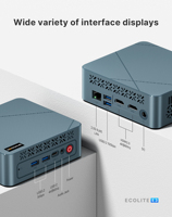 Bosgame E3 Intel N95 Mini PC 16GB DDR4 512GB NVMe 4K Drievoudig Scherm 2.5G LAN Windows 11 Desktop Computer