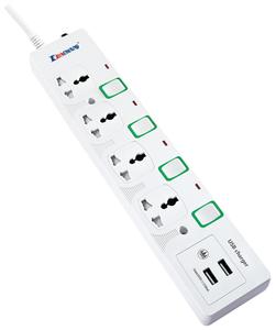 Enchufe de extensión universal con 6 salidas de CA e interruptor individual con cargador USB tipo C <span class=keywords><strong>IEC</strong></span> extremo hembra BS extremo macho - Product Image 6