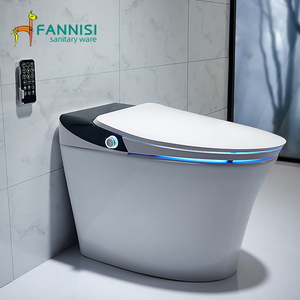 <span class=keywords><strong>WC</strong></span> intelligent à chasse automatique avec siège auto-nettoyant et cuvette à siphon en S, style moderne pour toilettes publiques - Product Image 1