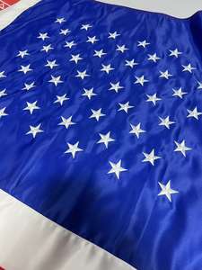 Правительственный флаг Чили Вышитый Флаг 3x5 наружный двухсторонний двухслойный в ярких цветах с прострочкой - Product Image 3