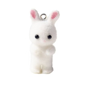 Pendentifs Lapin 3D Floqués Rose Gris Blanc en Alliage de Zinc, Porte-clés Dessin Animé, Accessoires de Sac, Cadeau Unisexe Jinhua GJ183 - Product Image 5