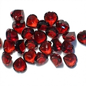 Granate natural Piedra preciosa suelta de alta calidad Color rojo Forma de corazón Corte facetado 5X5 MM del proveedor Comprar directamente de fábrica - Product Image 3