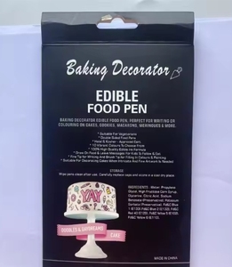 Pennarelli Coloranti Commestibili per Pasticceria, Set <span class=keywords><strong>da</strong></span> 10 Colori Diversi, Strumenti per Decorazione Torte, Fondente e <span class=keywords><strong>Biscotti</strong></span> - Product Image 3