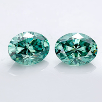 Bijouterie Colliers Bagues Boucles d'oreilles Diamants verts lâches Pierre de Moissanite